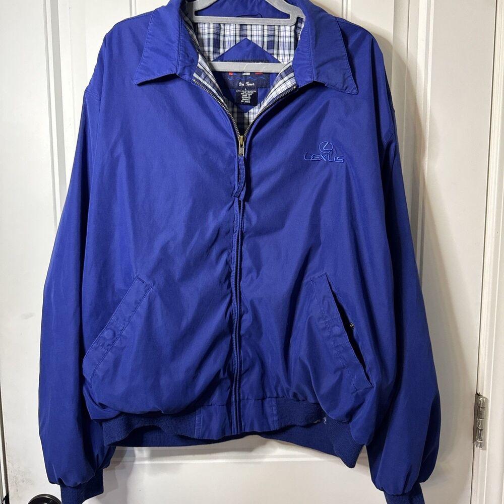 Vintage Lexus embroidered logo windbreaker jacket size mens Large Port Authority